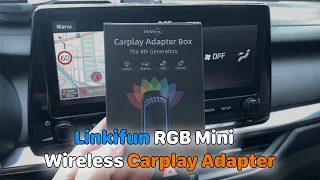 Linkifun RGB Mini Wireless Carplay Adapter with Ambient Lighting