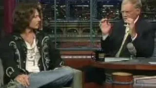 Johnny Depp on Letterman - Part 1