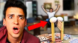 Reacting To The STRANGEST Trick Shots!