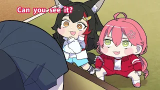 Miko and Mio attack the Danchou and Kanatan【Eng sub/hololive clip/Harunoco】