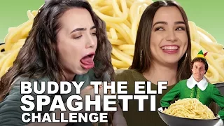 Buddy The Elf Spaghetti Challenge - Merrell Twins - Christmas