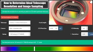 Astrophotography: How to Determine Ideal Telescope Resolution and Image Sampling with AstronomyTools