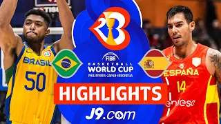 Brazil 🇧🇷 vs Spain 🇪🇸 | J9 Highlights | FIBA Basketball World Cup 2023