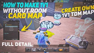 How to Make 1v1 Without Room Card Map 😍 | Create own 1v1 wow map in 1 Mints 💯