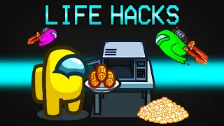 Doing the WORST Life Hacks in Among Us