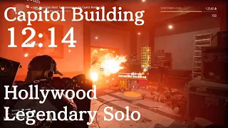 The Division 2 Solo Speedrun - Capitol Building Legendary Hollywood 12m14s - TU20.3