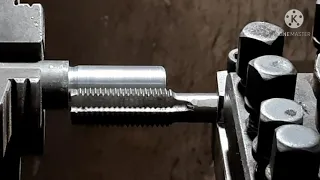 buat ulir pahatnya pakai TAP |make thread wear tap knife on the lathe| ARIFIN LATHE