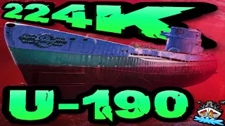 U-190 drückt 224K *EU Platz 8 *WTF* "Sub-Club" ⚓️ in World of Warships 🚢 Uboot Submarine