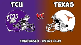 Texas vs TCU 2023 Every Play