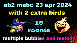 Angry birds 2 mighty eagle bootcamp Mebc 23 apr 2024 with 2 extra birds blues+melody#ab2 mebc today