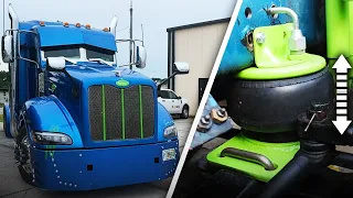 Peterbilt gets amazing custom transformation and airbag suspensions!