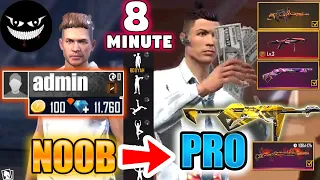 Free Fire new account to *PRO* #2 - look how it became😱🔥 Mr Rainbow