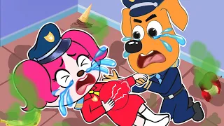 OMG! Sheriff Papillon, had a Miscarriage??! Sad Story Sheriff Labrador Animation