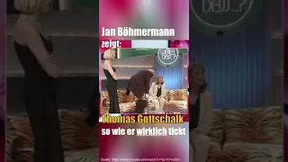 Jan Böhmermann zeigt Thomas Gottschalk wie er wirklich tickt