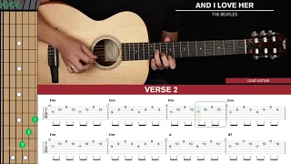 And I Love Her Guitar Cover The Beatles 🎸|Tabs + Chords|