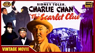 Charlie Chan NOW IN COLOR - The Scarlet Clue - 1945 l Hollywood Classic Movie l Sidney Toler , Benso