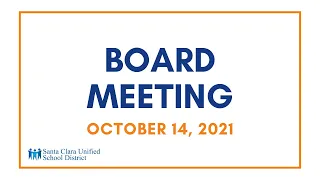 Board Meeting - October 14, 2021