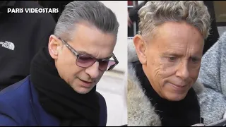 Dave Gahan, Martin Gore DEPECHE MODE with fans @ Paris 13 february 2023 - Press Tour