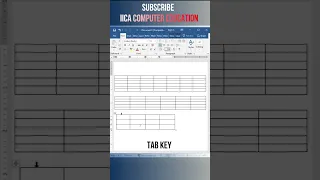 How to create a table in Microsoft Word | Unique Method of Table Creation in MS Word #shorts