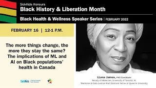 Black Health & Wellness Speaker Series: The more things change, the more they stay the same?