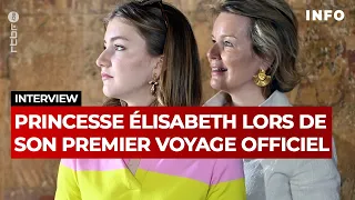 Interview : la princesse Elisabeth lors de son premier voyage officiel  - RTBF Info