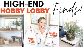 HOBBY LOBBY SHOP WITH ME AND HAUL || HIGH-END DESIGNER DUPES || BUDGET HOME DECOR