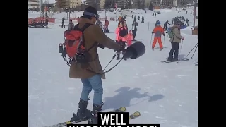 snowboarding electric jetpack