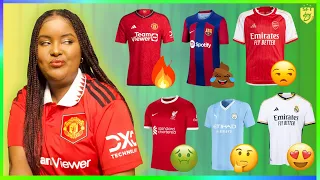 RANKING EUROPEAN CLUBS HOME KITS 23/24 FT. MAN UNITED, ARSENAL, REAL MADRID, BARCELONA AND MORE!