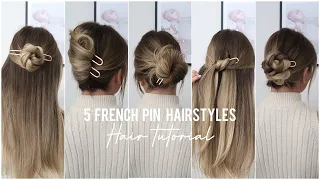 French pin hairstyles // Hair tutorial