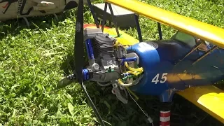 RC DOPPELDECKER BOEING STEARMAN PT-17 WITH A OVERSIZE ENGINE  A.L.K 2017 FLIGHTDAY