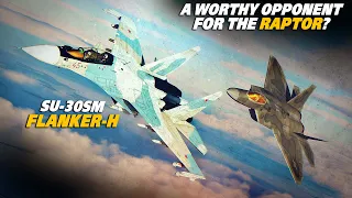 Finally A Worthy Opponent for The Raptor? Su-30SM Flanker-H Vs F-22 Raptor Dogfight | DCS |