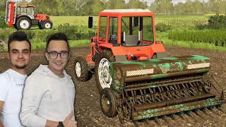 "Po Sąsiedzku" #98 [S4] FS19 Koszenie Trawy i Siew Soi! Testy FreeTracka !!🚜☆MafiaSolec