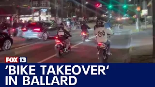 Neighbors on edge after motorbike takeover in Ballard | FOX 13 Seattle