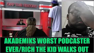 DJ Akademiks The Worst Podcaster Ever x Off The Record With Rich The Kid | NoMercyTV