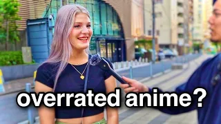 What Anime Is Overrated? asking people in Japan