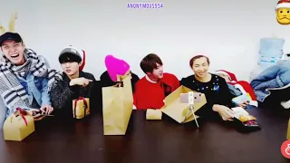 [ENG] BTS giving gifts to each other (Secret Santa) | MERRY CHRISTMAS | LIVE