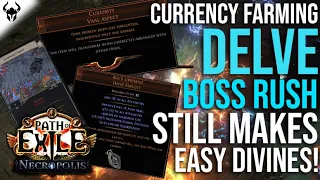 MAKE DIVS IN DELVE! My Delve Boss Rush Strategy (300-350 Horizontal Depth Blasting) | PoE 3.24