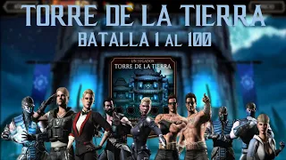 TORRE DE LA TIERRA || BATALLA 1 AL 100 || Mortal Kombat Mobile || PERSONAJES DE PLATA (NO COMENTADO)