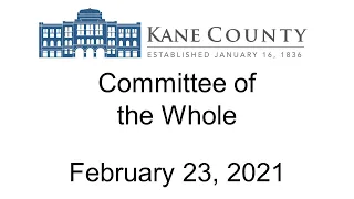 KC Committee of the Whole February 23 2021