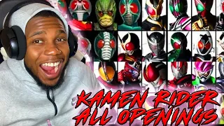 HIT AFTER HIT! KAMEN RIDER ALL OPENINGS *REACTION*! First Time Reaction