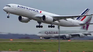 RUSH HOUR, Paris CDG Plane Spotting 🇫🇷 Very close up watching airplane, Busy heavy traffic (2020)