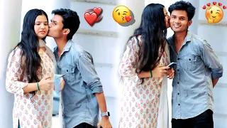 Secretly Kissing On Girls Cheeks | Shocking Reaction | Jassi Prank