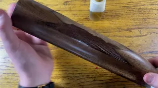 Remington Model 11- Finishing the Checkering