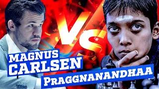 Magnus Carlsen vs Grandmaster Praggnanandhaa (Blitz)