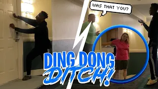 EXTREME DING DONG DITCH PART 17! **CREEPY KAREN COMES AFTER ME**