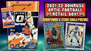 *2021 OPTIC FOOTBALL RETAIL BOX REVIEW!🏈 DOWNTOWN, 100 EMOJI, & STAR PARALLELS!🔥