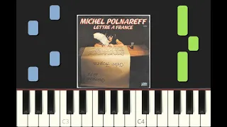 piano tutorial "LETTRE A FRANCE" Michel Polnareff, 1977, avec partition gratuite (pdf)