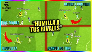 COMO HACER REGATES en EFOOTBALL 2024 MOBILE - efootball 2024 mobile skills - TUTORIAL PARA REGATES