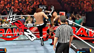 Sami Zayn vs Chad Gable Full Match on - WWE Monday Night Raw Gameplay (WWE 2K23)