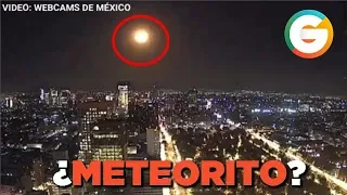 Reportan caída de meteorito en el centro de México